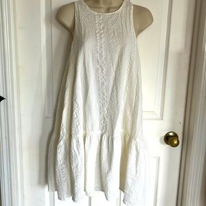 Urban Outfitters off white sleeveless dress